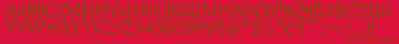 Шрифт Insula – коричневые шрифты на красном фоне