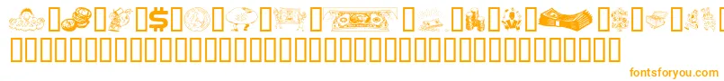 Шрифт Moolah – оранжевые шрифты