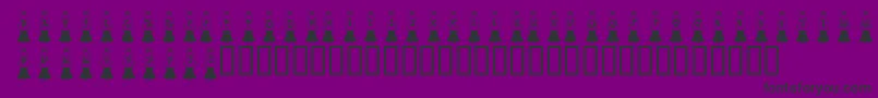 KrLavaLamp Font – Black Fonts on Purple Background
