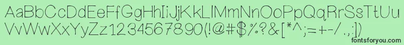 Mywanderingheart Font – Black Fonts on Green Background