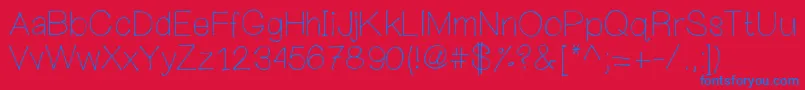 Mywanderingheart Font – Blue Fonts on Red Background