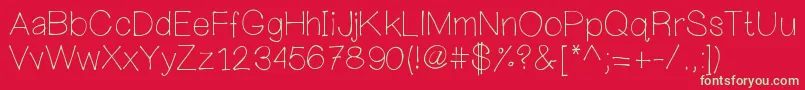 Mywanderingheart Font – Green Fonts on Red Background