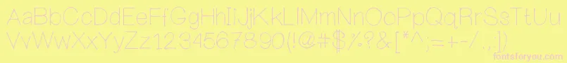 Mywanderingheart Font – Pink Fonts on Yellow Background