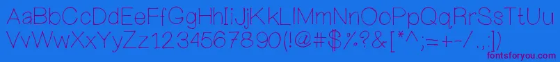 Mywanderingheart Font – Purple Fonts on Blue Background