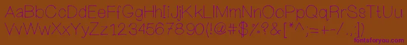 Mywanderingheart Font – Purple Fonts on Brown Background