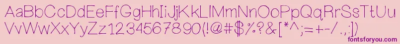 Mywanderingheart Font – Purple Fonts on Pink Background