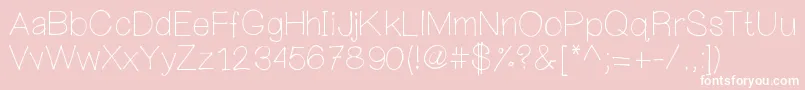 Mywanderingheart Font – White Fonts on Pink Background