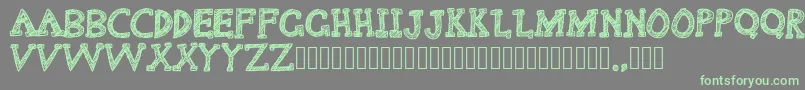 Delusional Font – Green Fonts on Gray Background