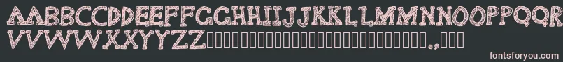 Delusional Font – Pink Fonts on Black Background