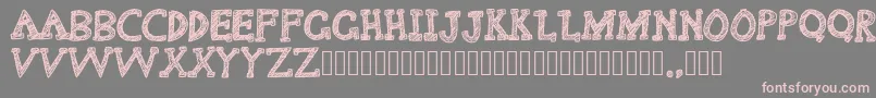 Delusional Font – Pink Fonts on Gray Background
