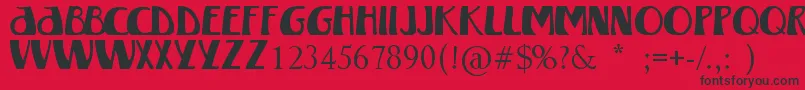 WinterlandMkii Font – Black Fonts on Red Background