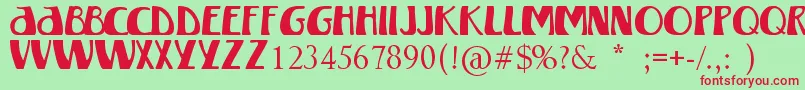 WinterlandMkii Font – Red Fonts on Green Background