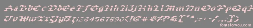 Uberlav2ei Font – Pink Fonts on Gray Background