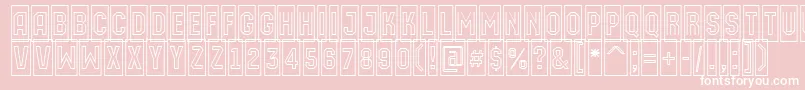 AMachinaortocmotl Font – White Fonts on Pink Background