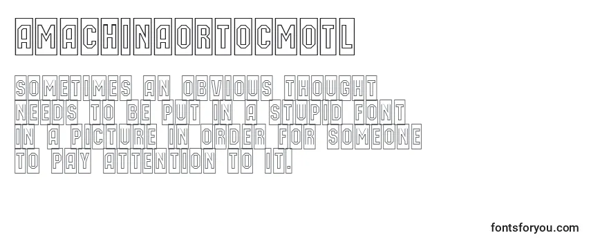 Обзор шрифта AMachinaortocmotl