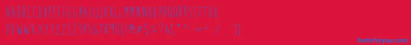 BrainFlowerEuro-fontti – siniset fontit punaisella taustalla