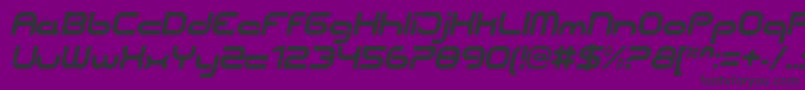 CentreforwardBolditalic Font – Black Fonts on Purple Background