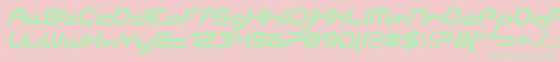 Шрифт CentreforwardBolditalic – зелёные шрифты на розовом фоне
