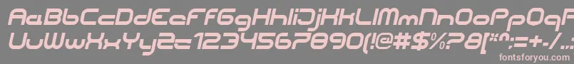 Шрифт CentreforwardBolditalic – розовые шрифты на сером фоне