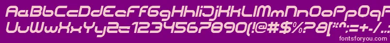 Шрифт CentreforwardBolditalic – розовые шрифты на фиолетовом фоне