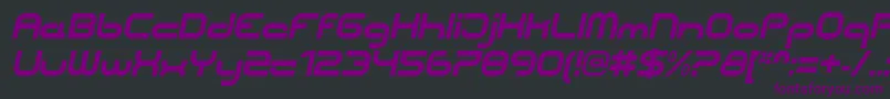 Шрифт CentreforwardBolditalic – фиолетовые шрифты на чёрном фоне