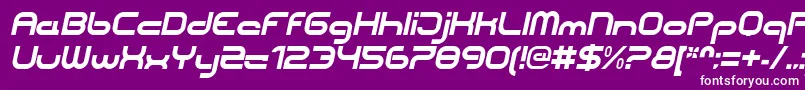 CentreforwardBolditalic Font – White Fonts on Purple Background