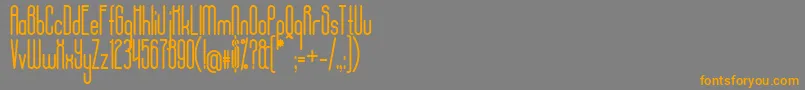 AposiopesisCondensed Font – Orange Fonts on Gray Background