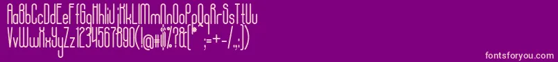 AposiopesisCondensed Font – Pink Fonts on Purple Background