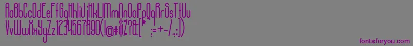 AposiopesisCondensed Font – Purple Fonts on Gray Background