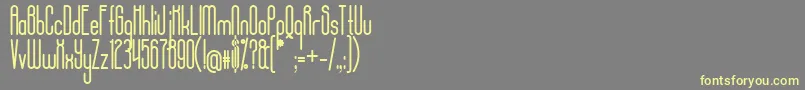 AposiopesisCondensed Font – Yellow Fonts on Gray Background