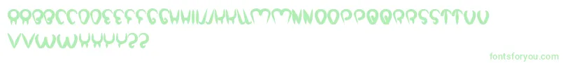 StrongInTheHeart Font – Green Fonts on White Background