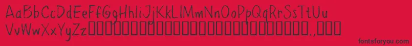 Ppetrial Font – Black Fonts on Red Background