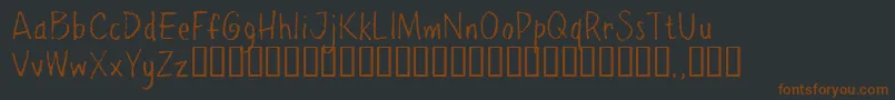 Ppetrial Font – Brown Fonts on Black Background