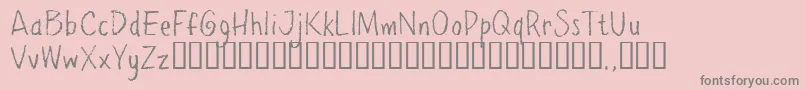 Ppetrial Font – Gray Fonts on Pink Background