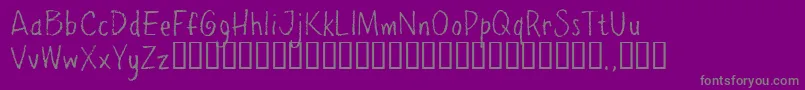 fuente Ppetrial – Fuentes Grises Sobre Fondo Morado