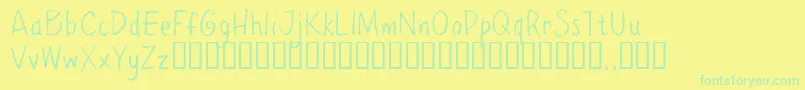 fuente Ppetrial – Fuentes Verdes Sobre Fondo Amarillo