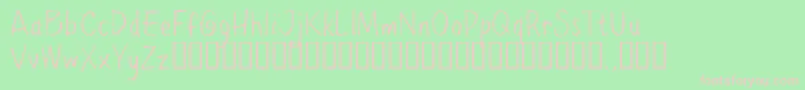 Ppetrial Font – Pink Fonts on Green Background