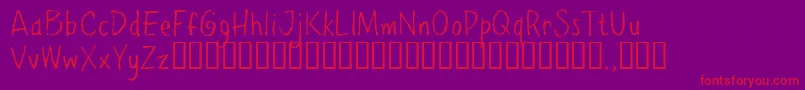 Ppetrial Font – Red Fonts on Purple Background