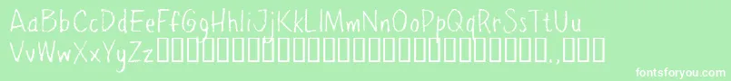 Ppetrial Font – White Fonts on Green Background