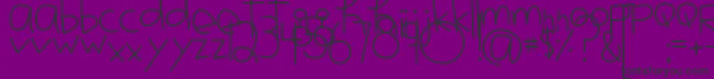 MtfJotted Font – Black Fonts on Purple Background