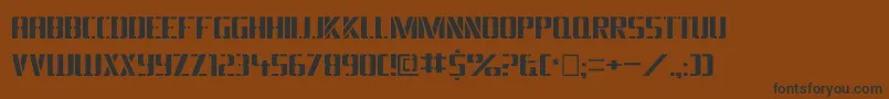 Dsarmyc Font – Black Fonts on Brown Background
