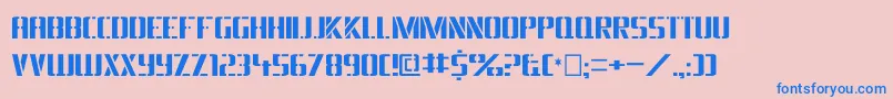 Dsarmyc Font – Blue Fonts on Pink Background