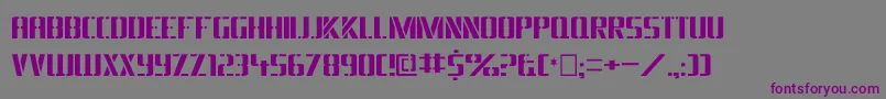 Dsarmyc Font – Purple Fonts on Gray Background