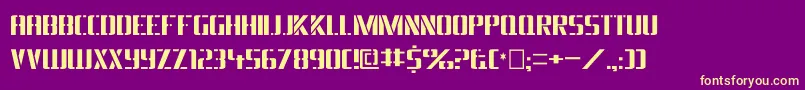 More about Dsarmyc Font Dsarmyc Font – Yellow Fonts on Purple Background