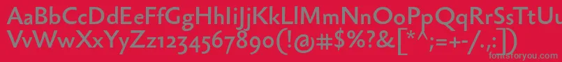 Sebastianmedium Font – Gray Fonts on Red Background