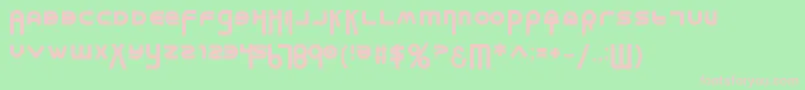 MilkBarBold Font – Pink Fonts on Green Background