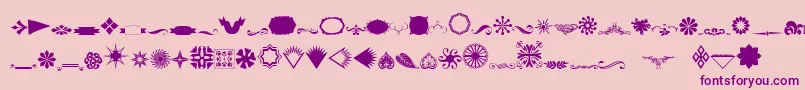 Wwdesigns Font – Purple Fonts on Pink Background