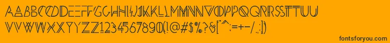 Więcej informacji o czcionce HbmPenultimatePersonalUseOnly Czcionka HbmPenultimatePersonalUseOnly – czarne czcionki na pomarańczowym tle