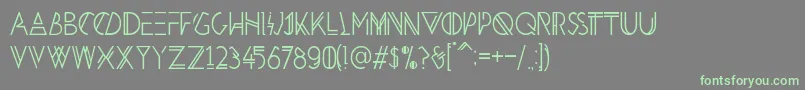 HbmPenultimatePersonalUseOnly Font – Green Fonts on Gray Background