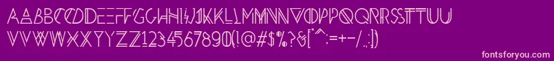 HbmPenultimatePersonalUseOnly Font – Pink Fonts on Purple Background